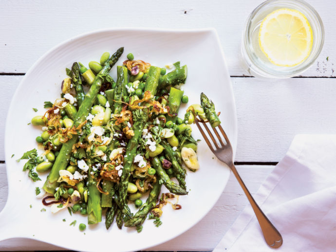 Asparagus, Edamame, and Pea Salad